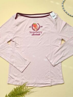 Strawberry Shortcake Pink Long Sleeve Tee Size 2X NWT